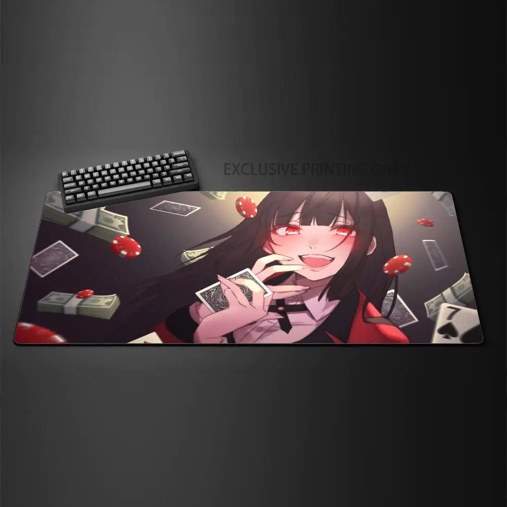 Kakegurui Jabami Yumeko Mousepad Large XXL Desktop Desk Mat Kawaii Gaming Accessories Students Writing Pad Desktop Mat