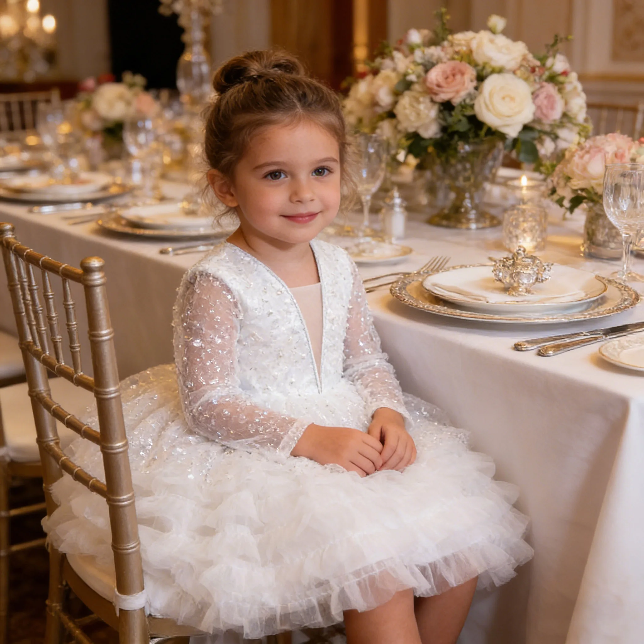 

2026 белое платье для маленьких девочек от 2 до 5 лет, белое платье для свадебной вечеринки, платье для крещения, дня рождения, детская одежда