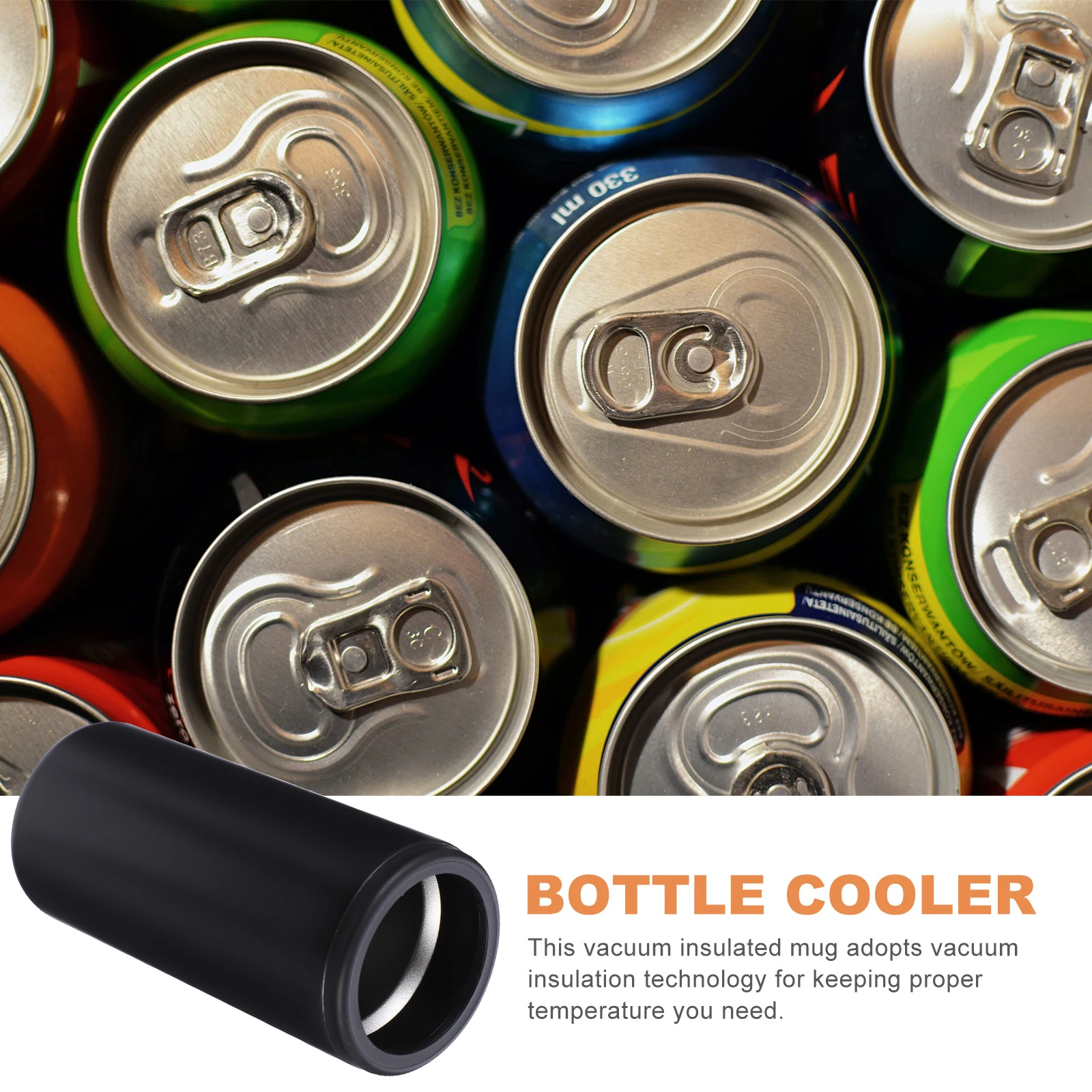 

Stainless Steel Insulated Beer Bottle Cover Cooling Can Holder Outdoor Portable Cold Drink Protector Household Mug Cover