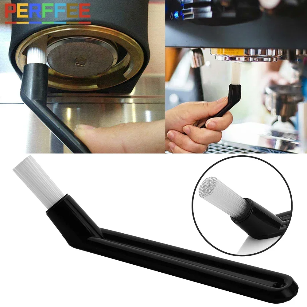 Portable Espresso Coffee Machine Cleaning Brush Coffee-Grime Cleaning Brush Plastic Handle Coffee Machine Cleaner Coffee-Brush