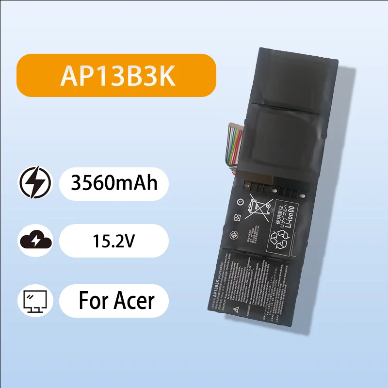 

New Standard AP13B3K Battery For Acer V5-452G V5-472G V5-473G V5-481P V5-552G V5-572G Laptop 15.2V 3560mAh Fast Charging Battery