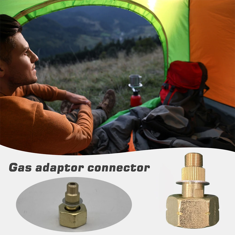 Outdoor Stove Convert Head Aluminum Alloy LPG Tank To Outdoor Stove Connector Practical Camping Stove Accessories