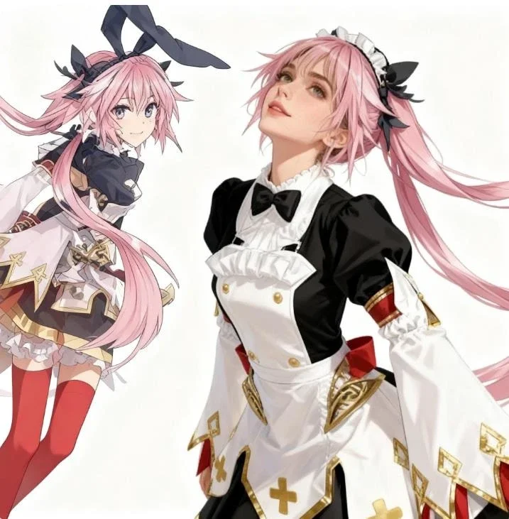 

Anime FGO Fate Grand Order Astolfosaber Cosplay Costume Girl JK Student Uniform FGO Anime Role-playing Costume Stage Clothes