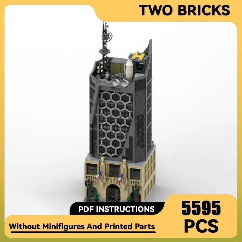 Spider Movie Model Moc Building Bricks Oscorp Tower Street View Technology Modular Blocks Gifts Christmas Toys DIY Sets Assembly