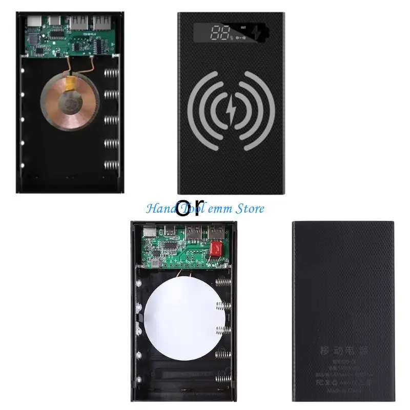 

H37F 5x18650 for Case LCD Display Phone DIY for Shell Wireless Char