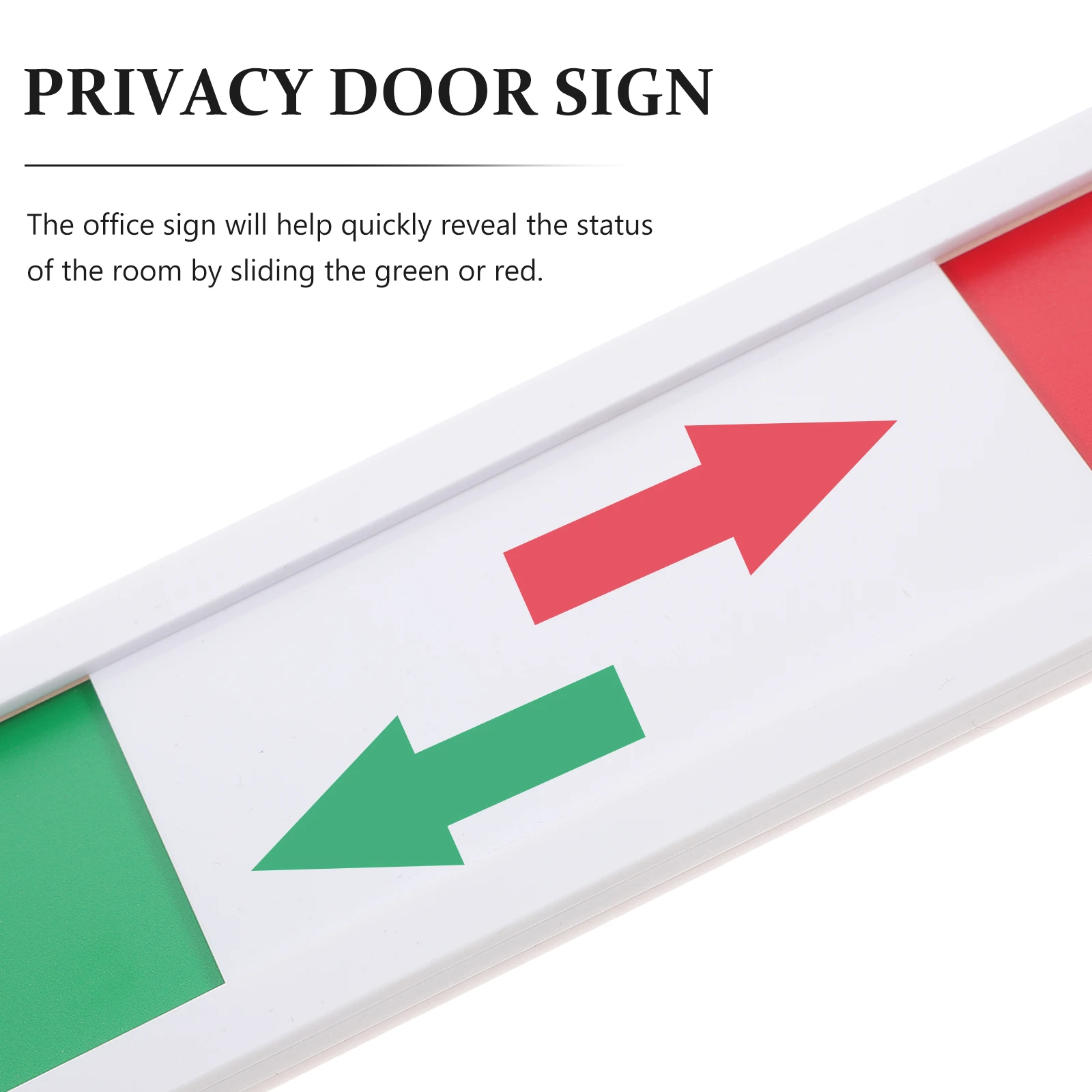 

Premium Acrylic Status Switching Door Sign Red Green Background Office Privacy Slide Indicator Conference Room Restroom