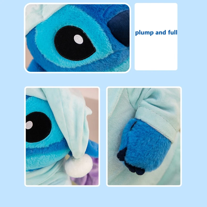 33/90cm Disney Lilo and Stitch Plush Toy Cartoon Anime Stuffed Kawaii Pajamas Pillow Stich Doll Plushie Kids Birthday Xmas Gifts