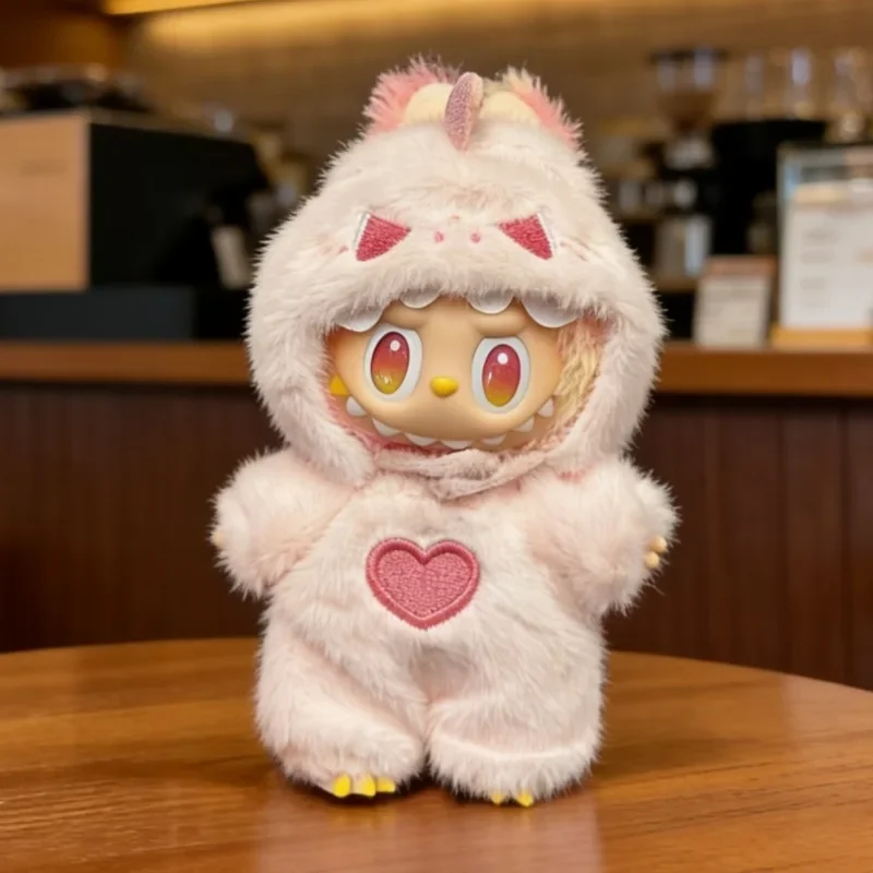 لطيف السنة الجديدة شجرة مجموعة ل V1 V3 Labubu أفخم الملابس لطيف النحل بذلة أفخم دعوى ل 17 سنتيمتر Labubu دمى اكسسوارات