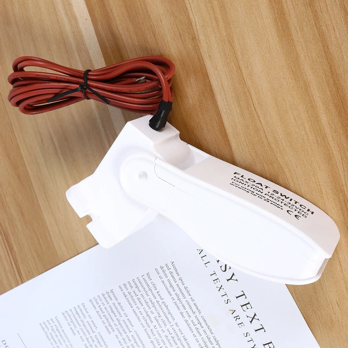 

12V Automatic Boat Bilge Pump Float Water Level Controller Flow Sensor A05-202001 Heavy Duty Universal Design Float