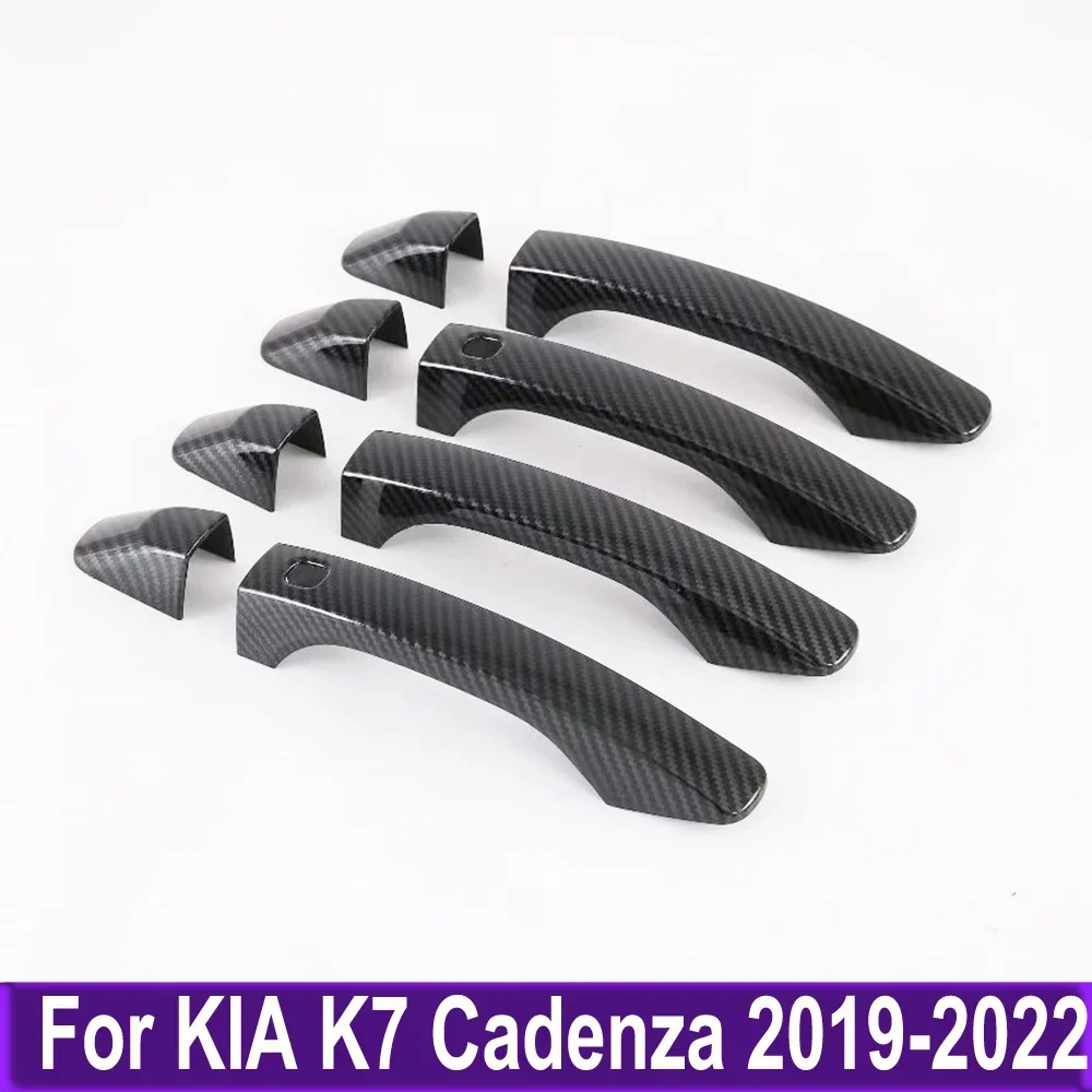 

For KIA K7 Cadenza 2019 2020 2021 2022 Chrome Side Door Handle Cover Trim Car Sticker Decoration Styling Accessories