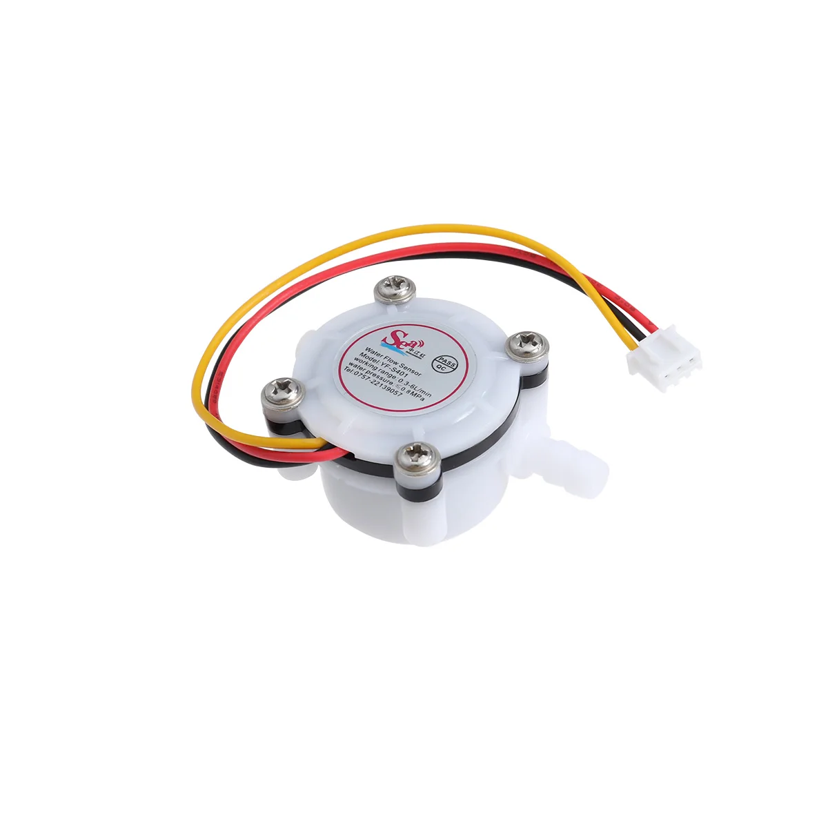 

Water Flow Sensor For Drinking Fountain 5-7Mm Tube Dc 5V-24V 0.3-6L/Min White Hall Effect Coffee Dispenser Fluid