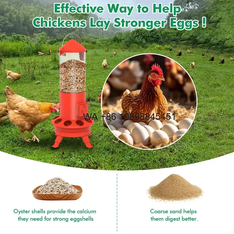 Wmwmnu for Backyard Adjustable Stand Chicken Coop APP WiFi Auto Poultry Feeding Device Smart Chicken Feeder