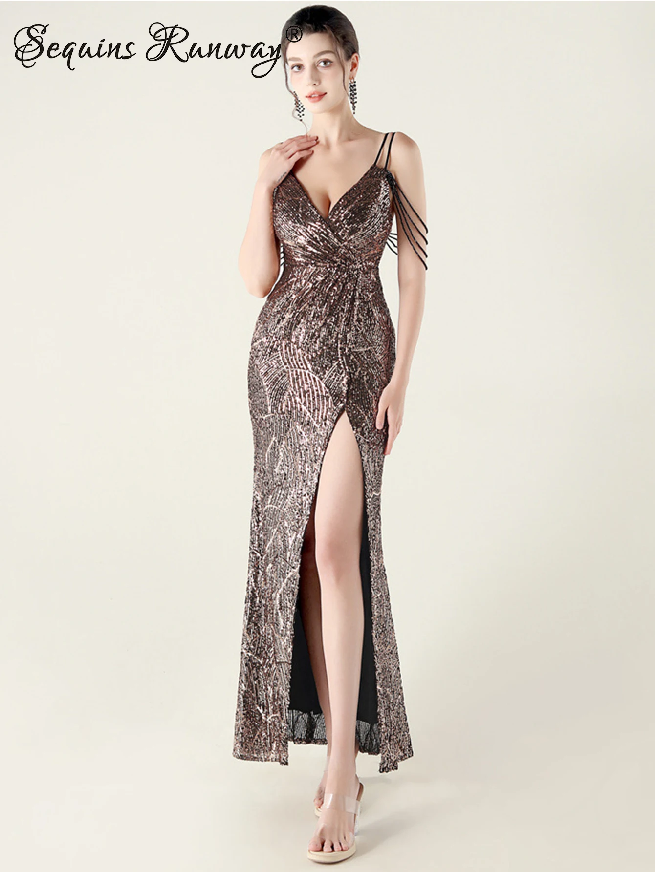 Sexy rückenfreies Maxi-Sommer-Paillettenkleid für Damen, elegante Geburtstagsparty-Kleider für Frau, Hochzeit, Abschlussball, Abend, lange Kleider, Vestidos