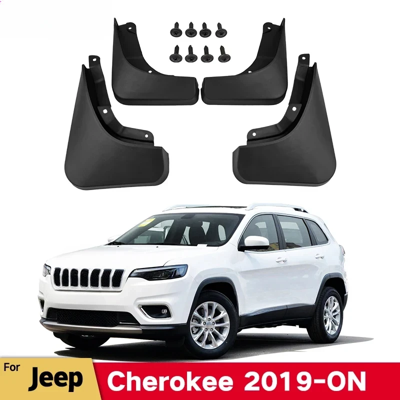 MudFlaps For JEEP Cherokee 2019-2022 X LATITUDE Mud Flaps Splash Guard Mudguards Front Rear Fender Auto Styline Car Accessories