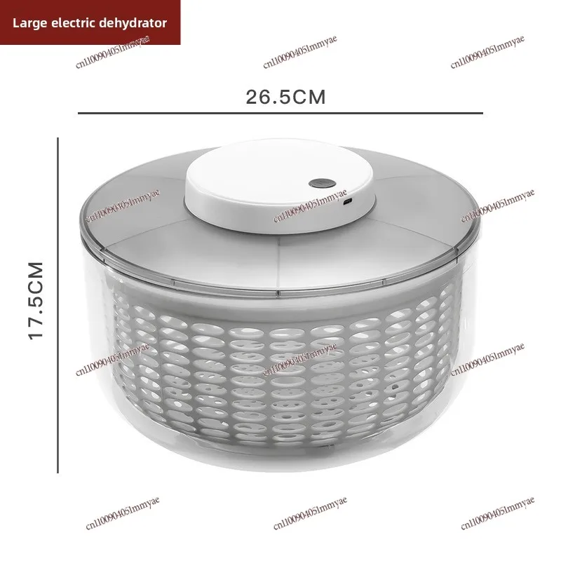 Electric Vegetable Dehydrator Household Fruit Drain Basket Dryer Vegetable Wash Basin Multi functional Salad Dehydrator
