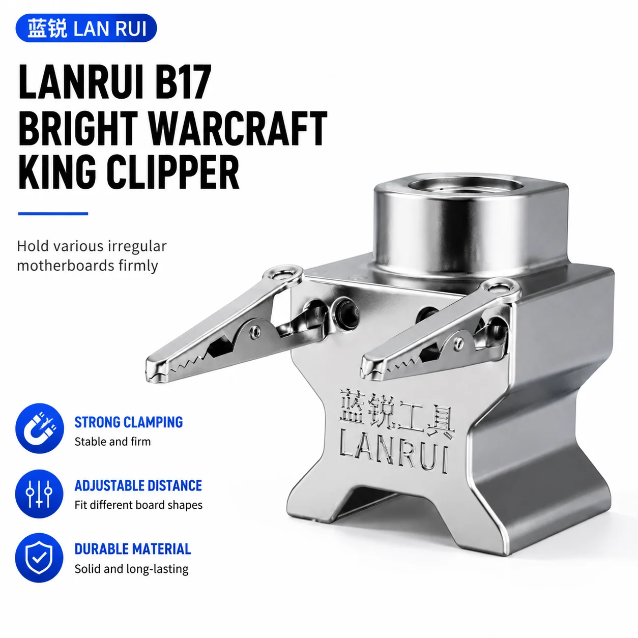 LANRUI B17 Magnetic PCB Clipper Adjustable Motherboard Fixture for Irregular Circuit Board Phone Soldering Repair