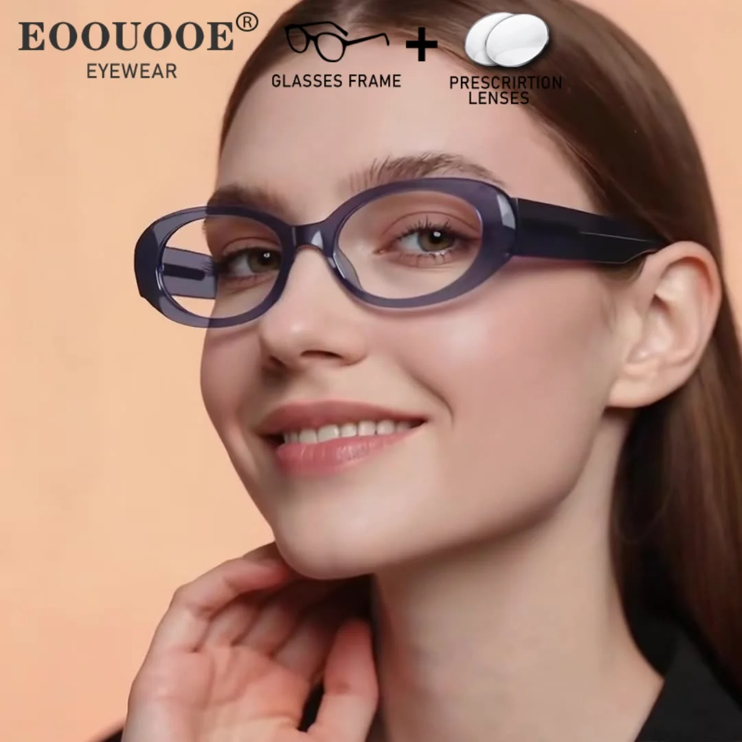 

Women TR90 Glasses Frame With Prescription Lenses Aspherical Myopia Hyperopia Progressive Anti Blue Light Optical Eyewear