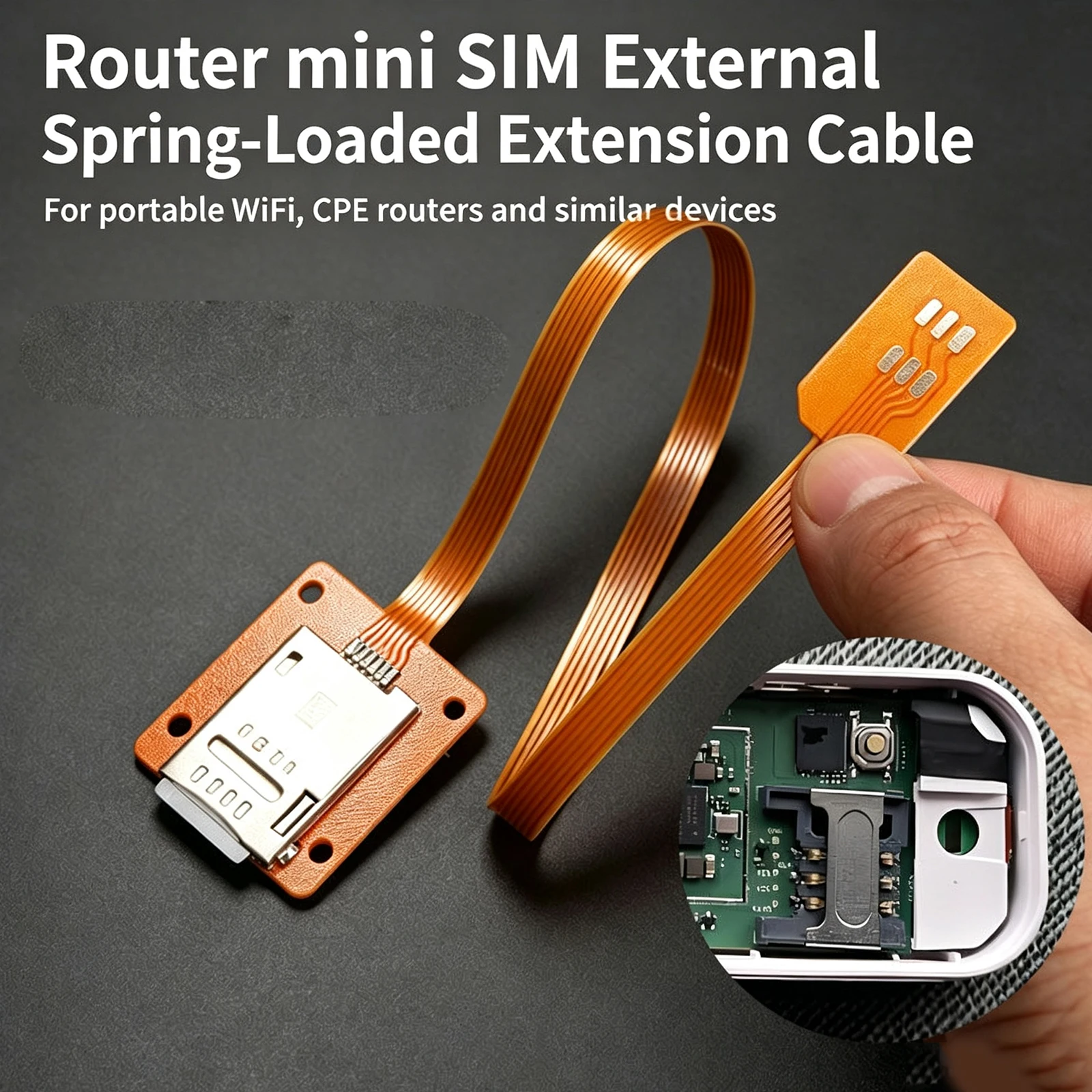 2FF Sim Standard Positive Reverse Extension Cord Mobile Phone Signal Extension Cord Sim Card Extension Cable