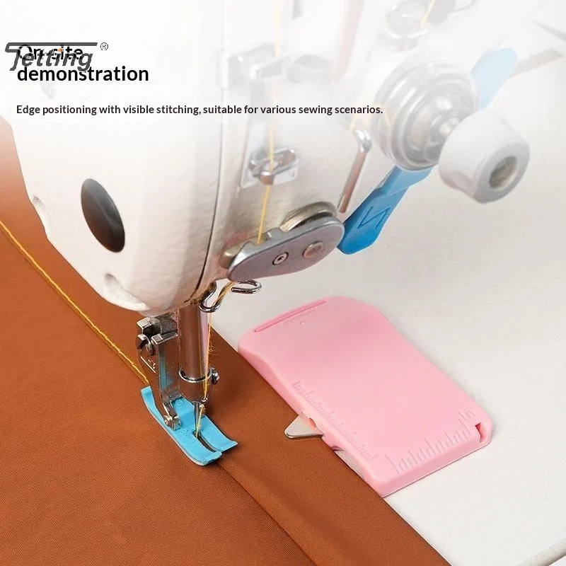 Magnetic Wizard Sleeve Tab Sewing Guide Gauge 4 In 1 ABS Seam Allowance Stop Ruler With Hidden Seam Ripper