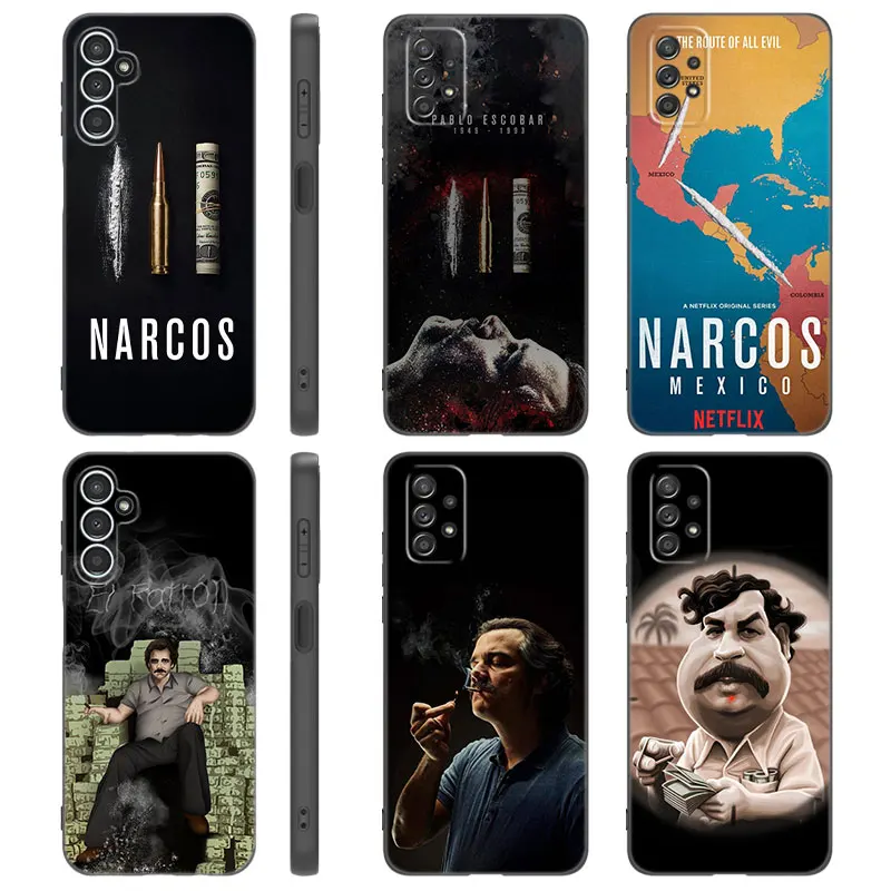 Narcos TV Series Case For Samsung A13 A22 A24 A32 4G A14 A23 A25 A34 A52S A53 A54 A73 5G A11 A12 A15 A31 A33 A50 A51 A70 A72