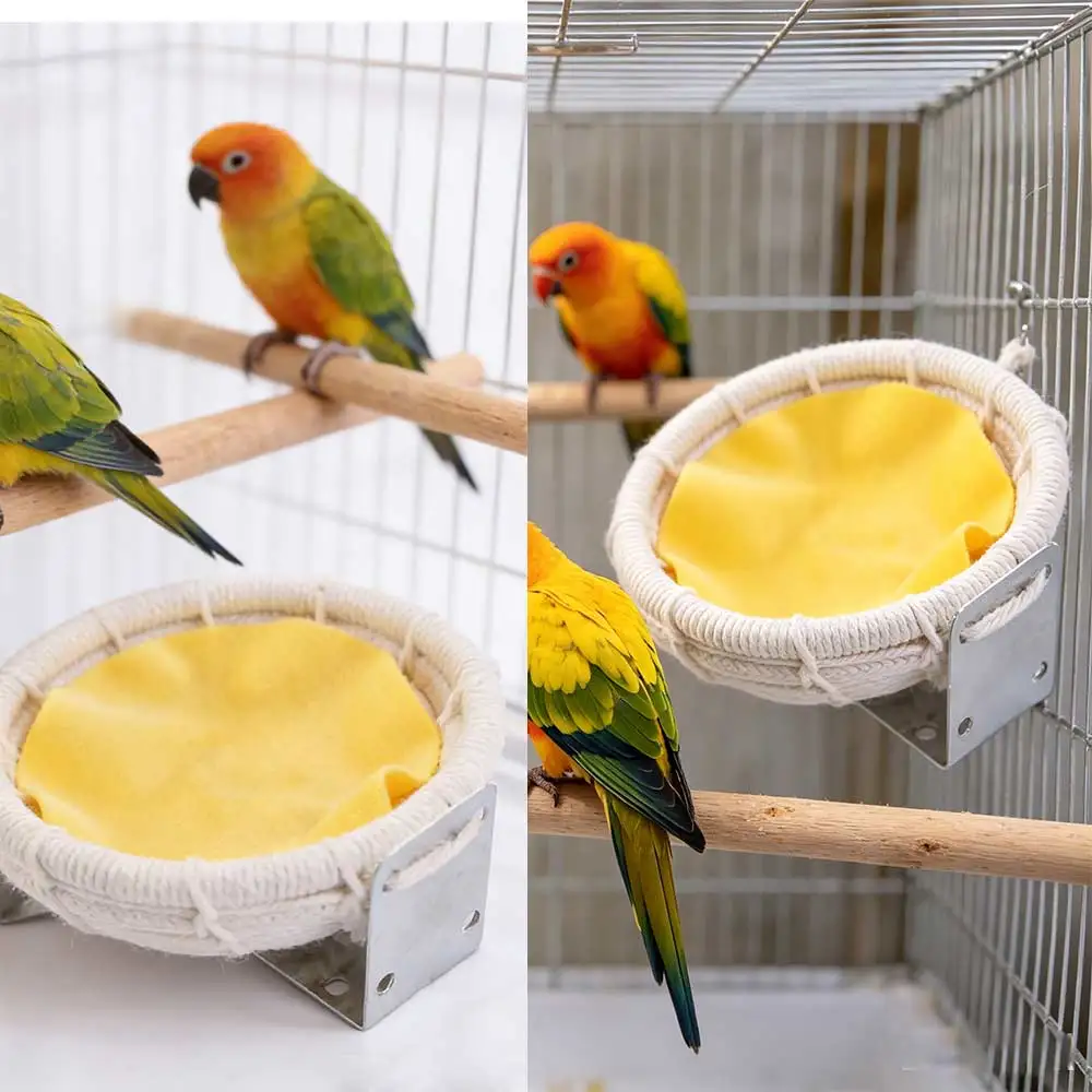 Pigeon House Multi-Purpose Manual Braided Bird Nest Artificial Handmade Hemp Rope Bird Nest Bed Round Finch Nest Hamster