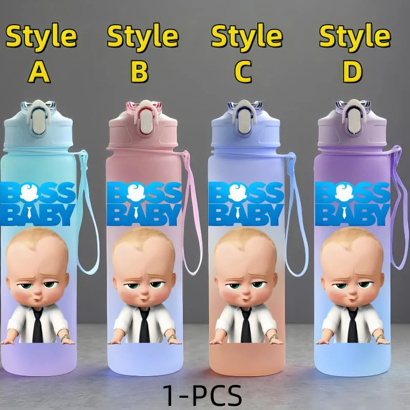 The Boss Baby Anime Character Water Cup Outdoor Sports Large Capacity Portable Drinking Bottle Children's Gift Drinking Bottle