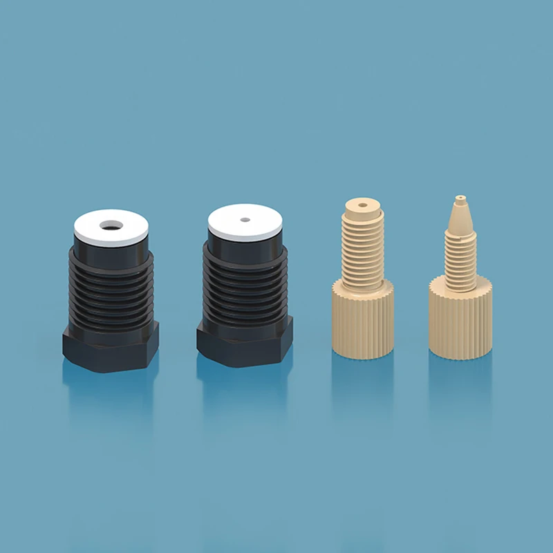 PEEK Adapter 10-32UNF I/4-28UNF .5/I6-24UNF High Plumbing Smooth Flangeless Design Specialized Pharmaceutical Pre-Treatmentpters