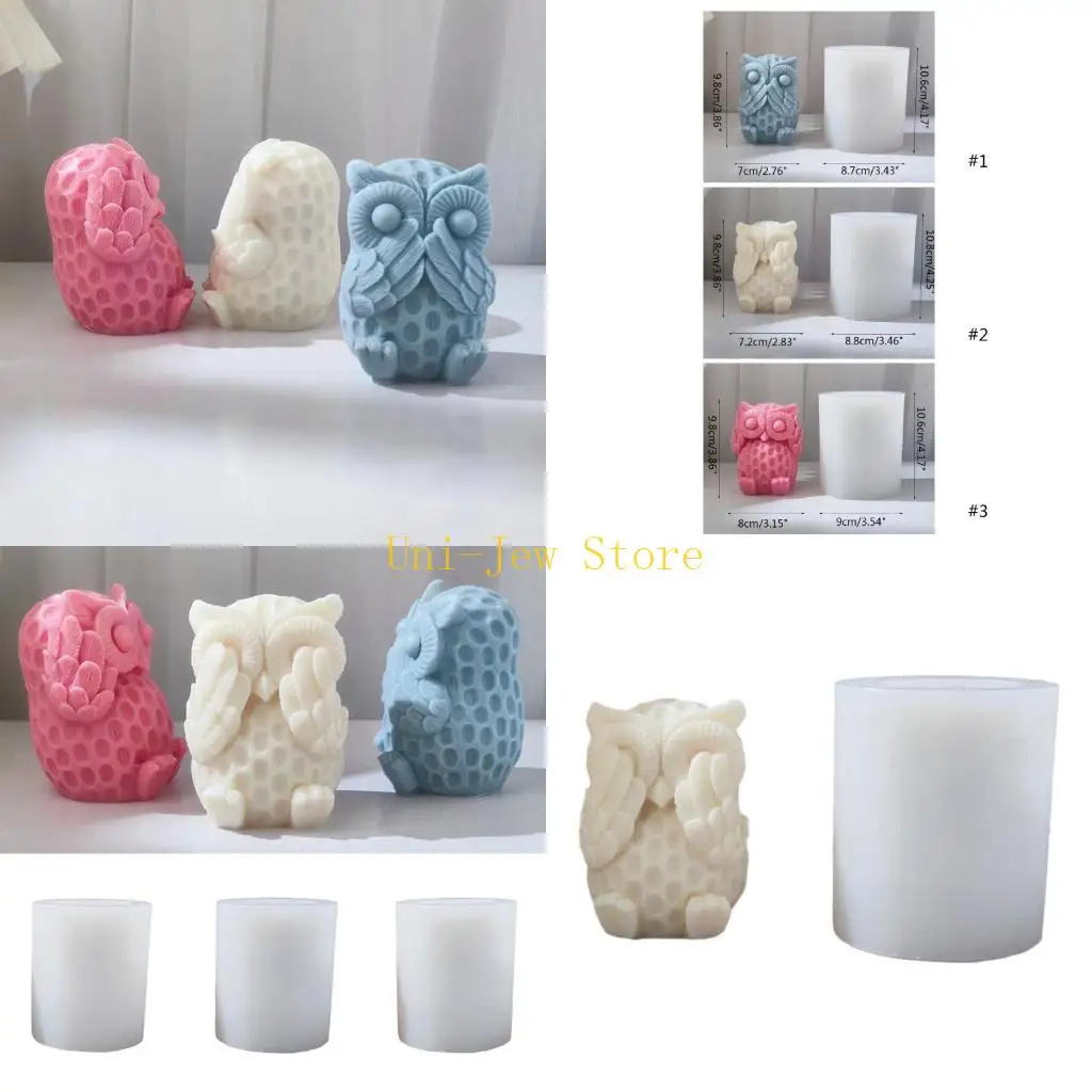 

40GB Owl Silicone Molds Baking Mold Easy to Demold Resin Molds