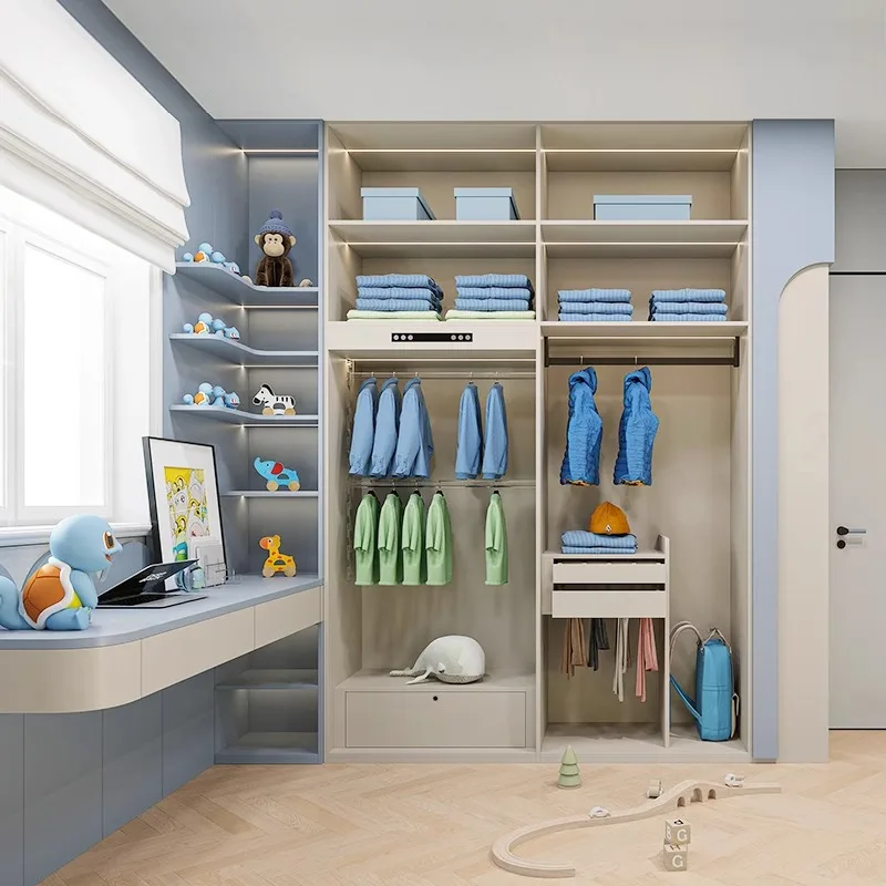 dq- Stylish Durable Wooden Wardrobe with Extendable Adjustable Features Offering Ample Storage Space for Bedrooms in Villas%