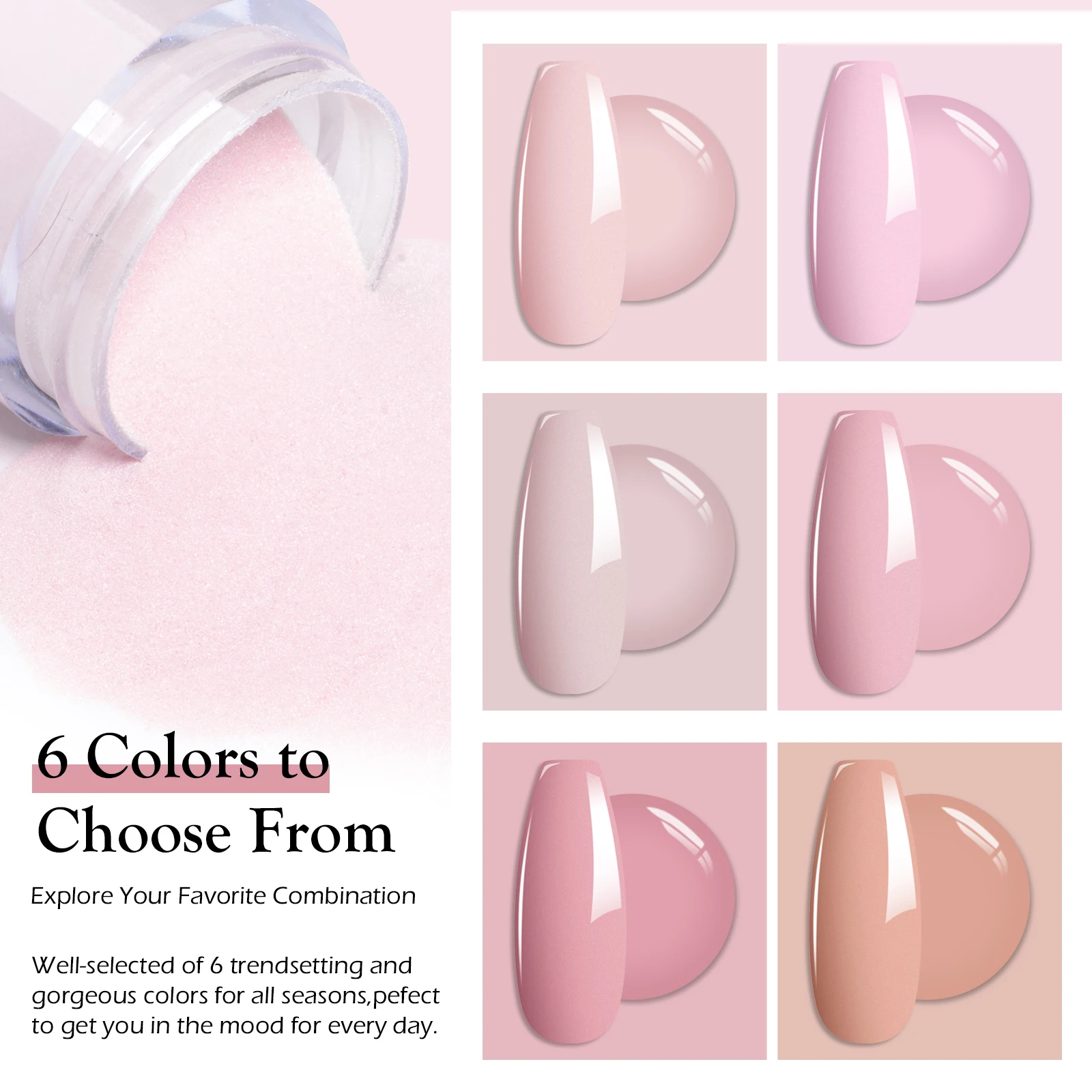 11 قطعة 10 جرام مسمار غمس مسحوق مجموعة الطبيعية الجافة لا مصباح علاج مسمار بريق الصباغ تراجع مسحوق السائل نظام عدة مسمار الفن الديكور #2