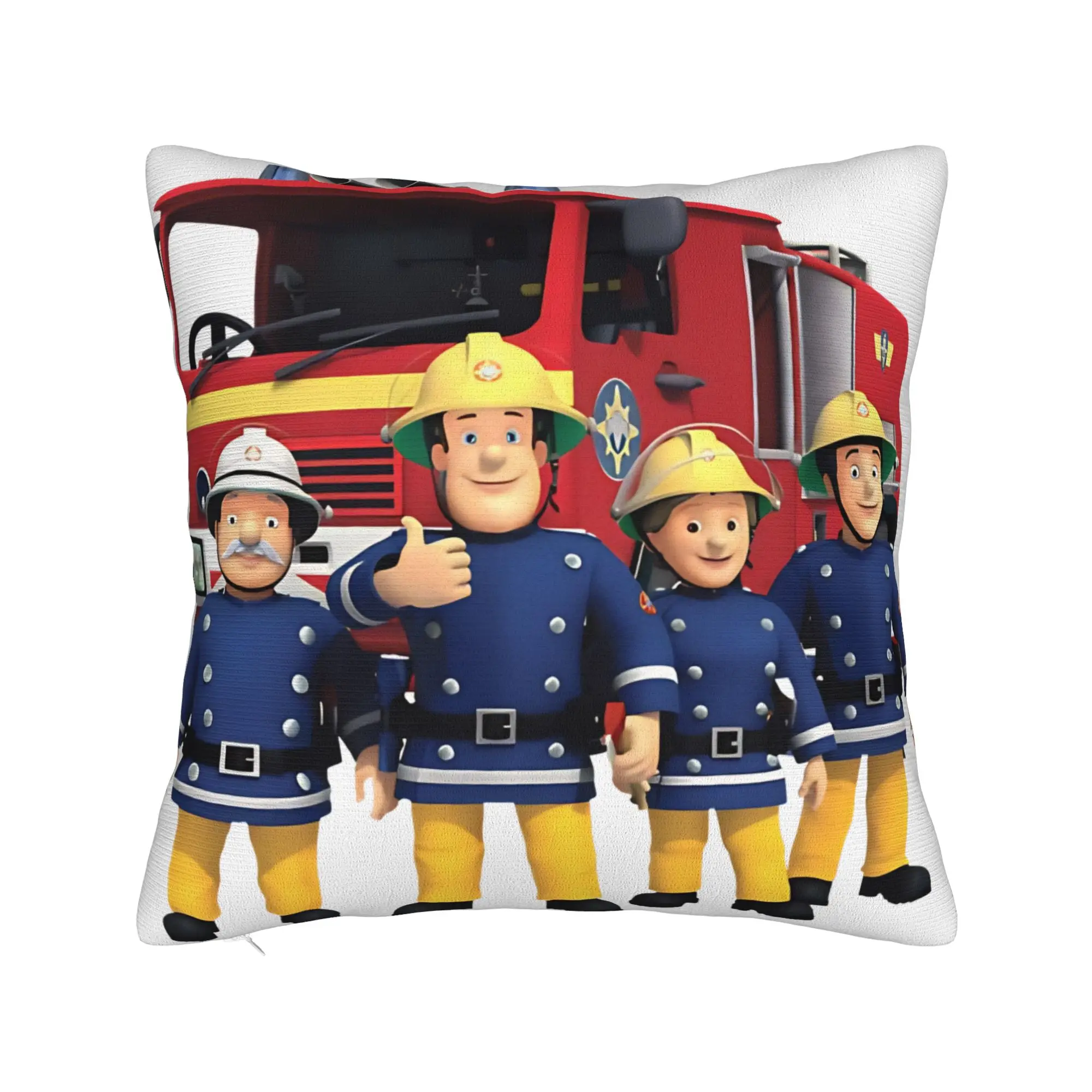 Fireman Sam Firefighter Pillow Case  Comfy Pillow Cover Fashion Pillowcases For Chair Sofa Home Decor