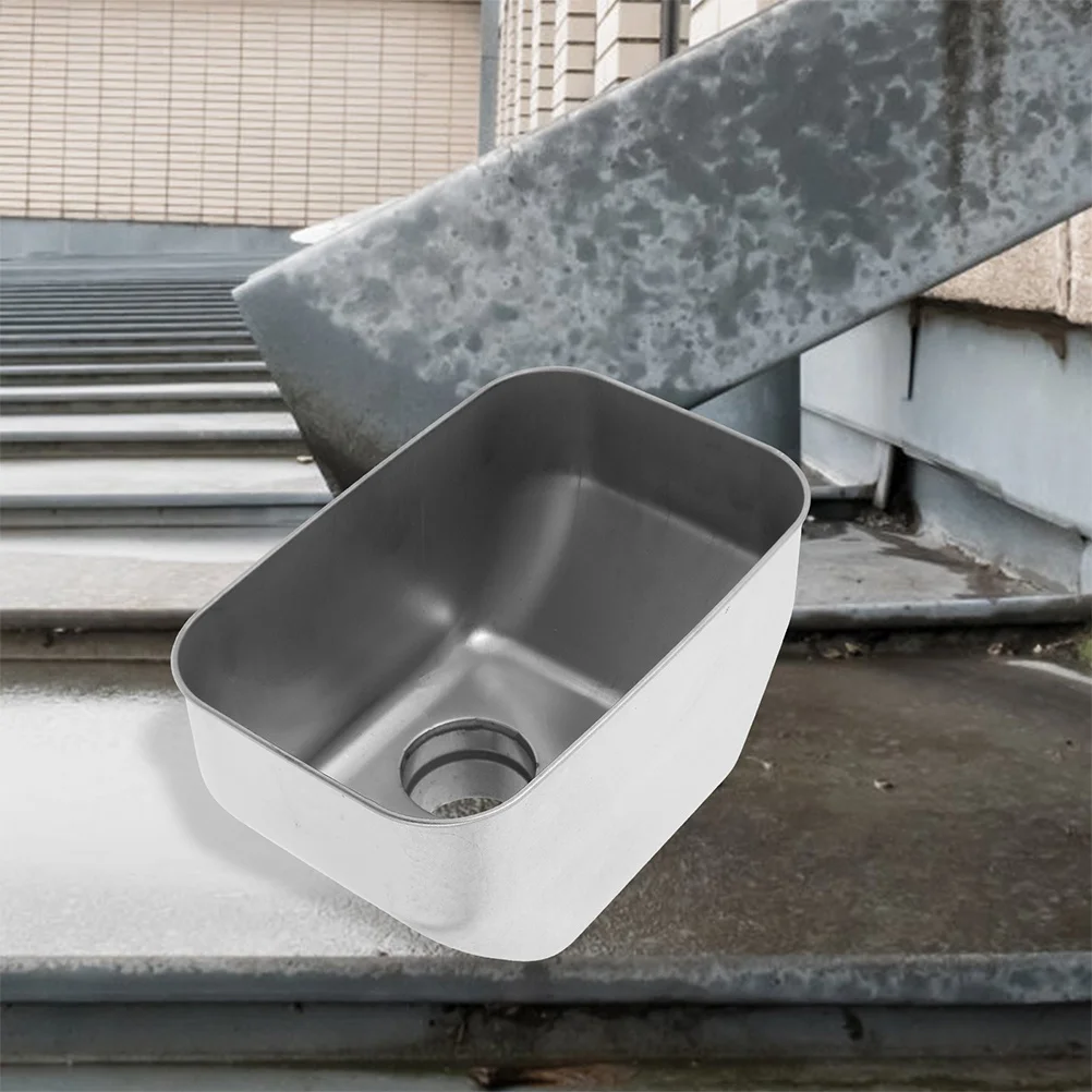 Filtro de bajante de aço inoxidável, adaptador de boca larga, kit de drenagem de telhado durável, sistema de coleta de água eficiente