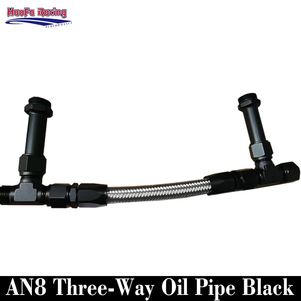 

AN8 S.S Braided Fuel Hose Fitting Adapter Dual Inlet Fuel Pipe Three-way Carburetor Dual Fuel Inlet Pipe Kit