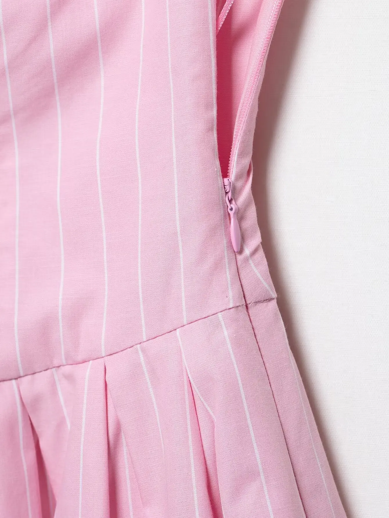 KONDALA-Donna Dolce Abito a righe rosa Cami Abito con orlo a cascata 2025 Moda Estate Autunno Vacanze Carino Romantico Mini abito sottile