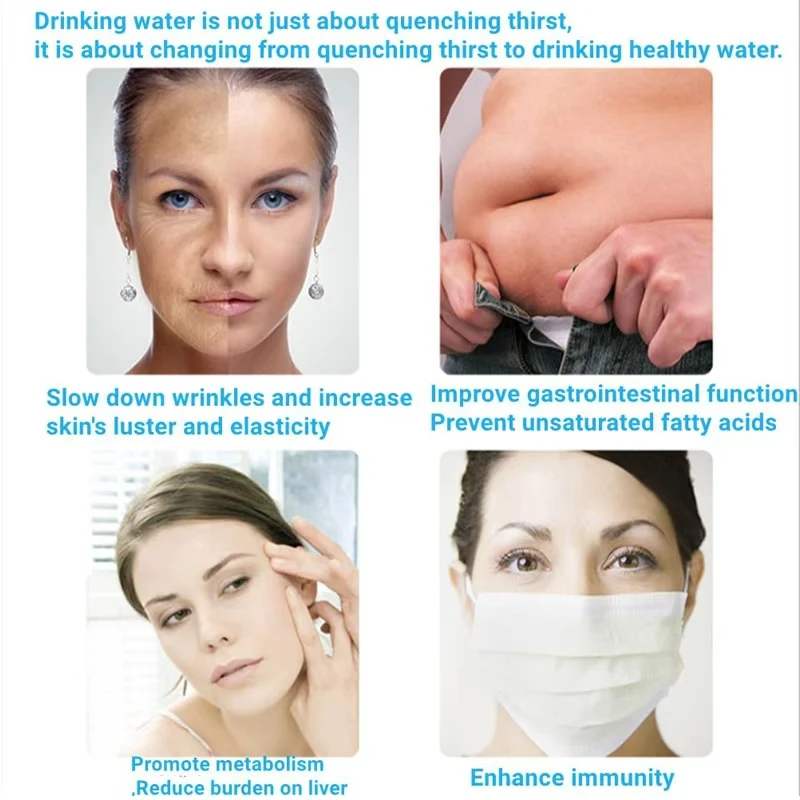 3/6 دقيقة الهيدروجين إنتاج زجاجة ماء المحمولة الهيدروجين زجاجة ماء مولد 2000ppb زجاجة ماء الهيدروجين مع الاستنشاق #6