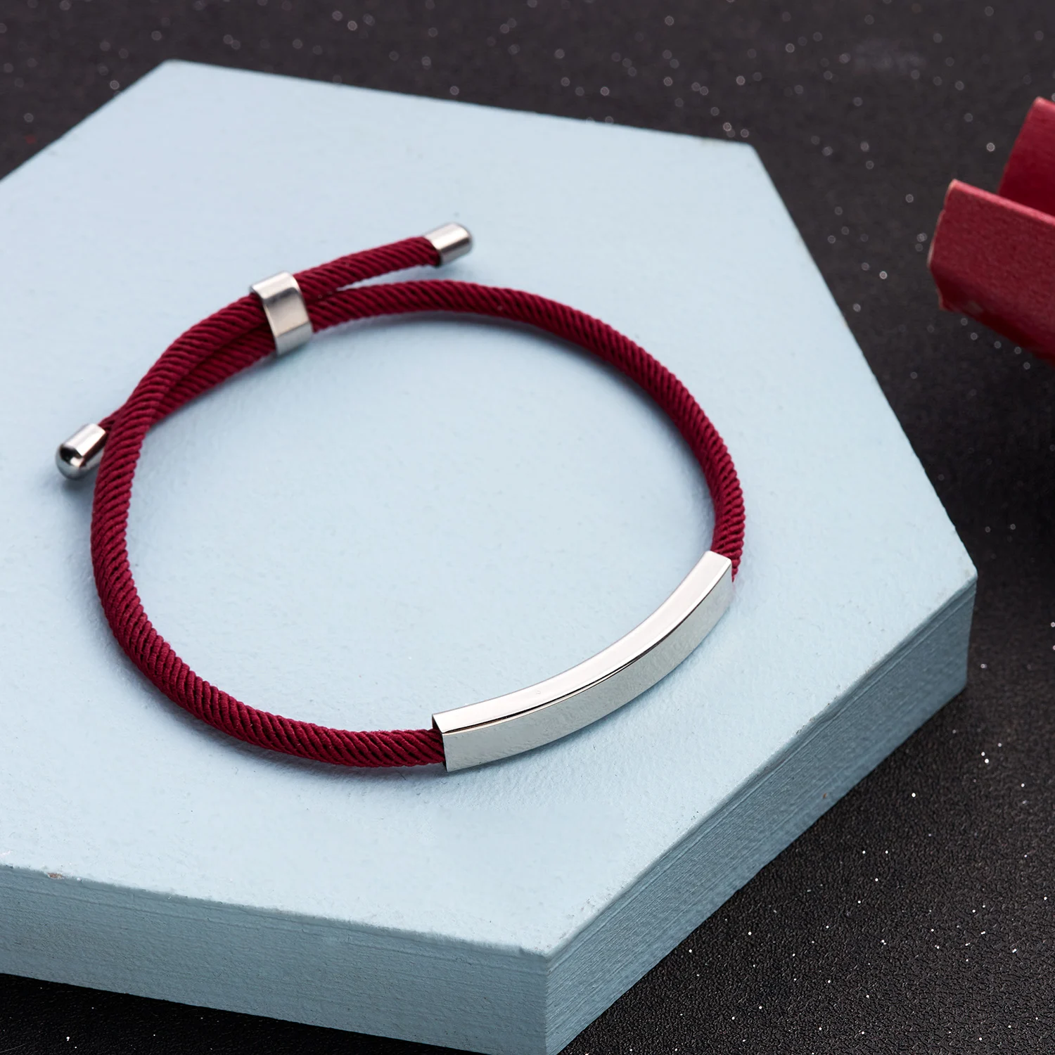 Personal isierte Herren Armband maßge schneiderte Seil Kette Armreif Edelstahl Name Datum Text graviert Armband Geburtstags geschenk für ihn – Detail 21