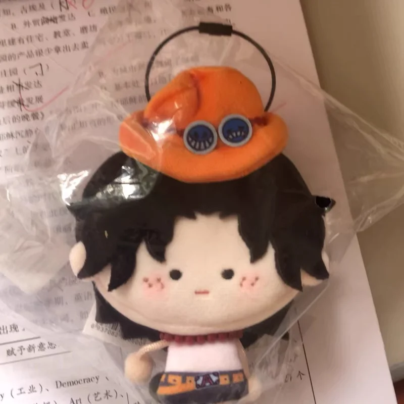 Juego de animación de una pieza, juguetes de peluche periféricos, sombrero de paja Luffy, monedero de dibujos animados, adornos colgantes, juguetes coleccionables