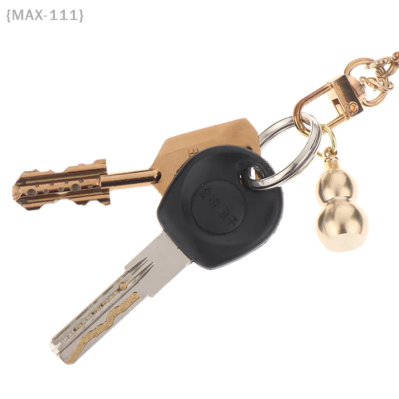 قلادة قلادة على شكل قرع نحاسي، سلسلة مفاتيح صندوق حبوب مقاوم للماء، علبة طبية غير منتظمة لتعليق المجوهرات #1