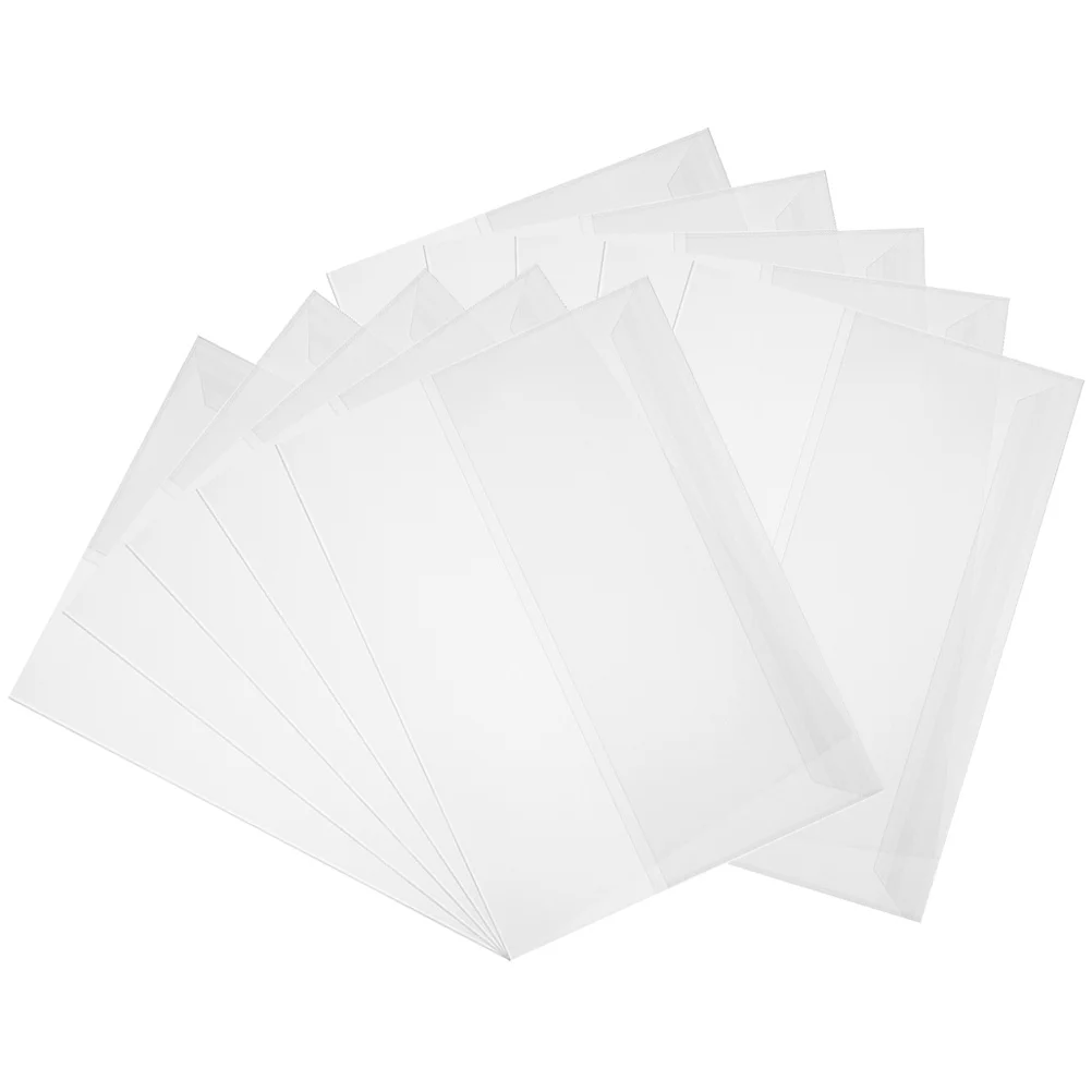 10 Sheets A4 Waterproof Book Film Transparent Anti-Scratch Plastic Cover Reusable Protector for Textbooks Notebooks Documents
