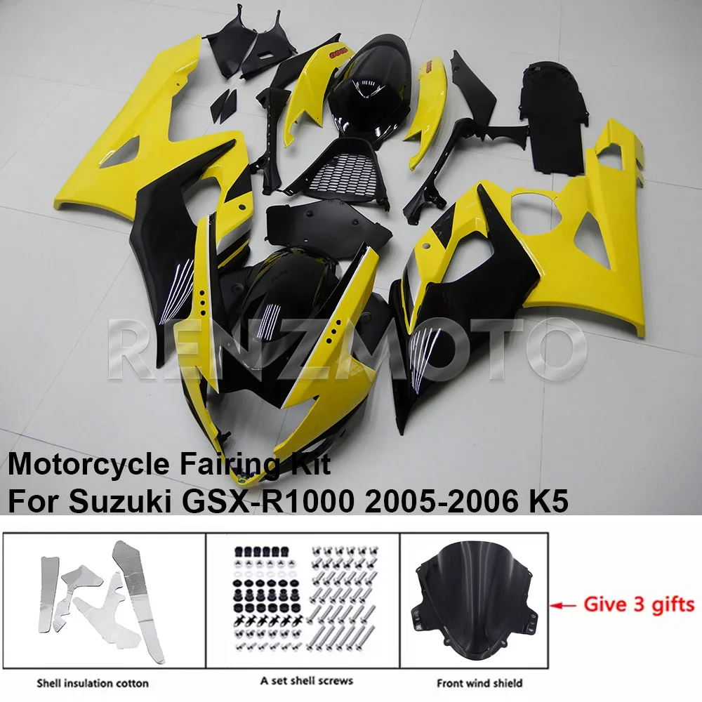 

For Suzuki GSX-R1000 2005 2006 K5 K6 Motorcycle Set Body Kit Fairing GSXR 1000 Plastic Guard Plate Accessories Shell S1005-104a