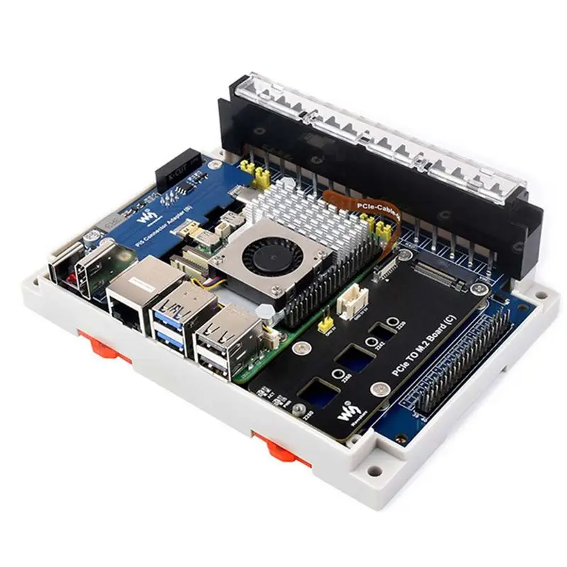 DT51 Expansion Boards for Raspberry Pi Industrial DIN-Rail RS232 RS485 CAN CAN for FD Multi Communication Expansion Board