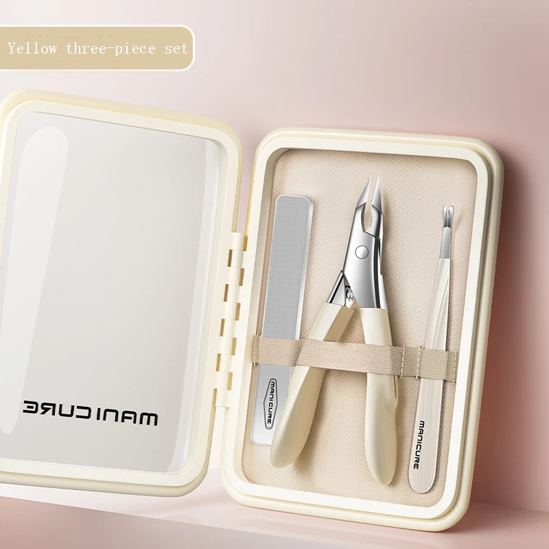 Roestvrijstalen dode huid tondeuse nagelverzorgingsset, adelaarsnaveltang, dode huid tondeuse, nagel trimgereedschapset, nagelknipperset