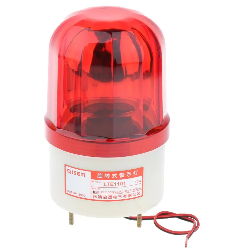 DC 12V Rotating Strobe Lamp LED Rear Light High Brightness Warning Beacon Lamp for Factory Industry Automation Machines