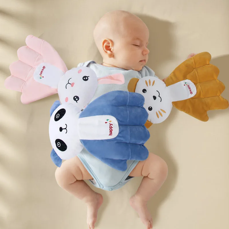 The Pillow Baby Hugging and Sleeping The Baby with The Palm of The Hand Calming The Sleeping Preventing Startle Pressing