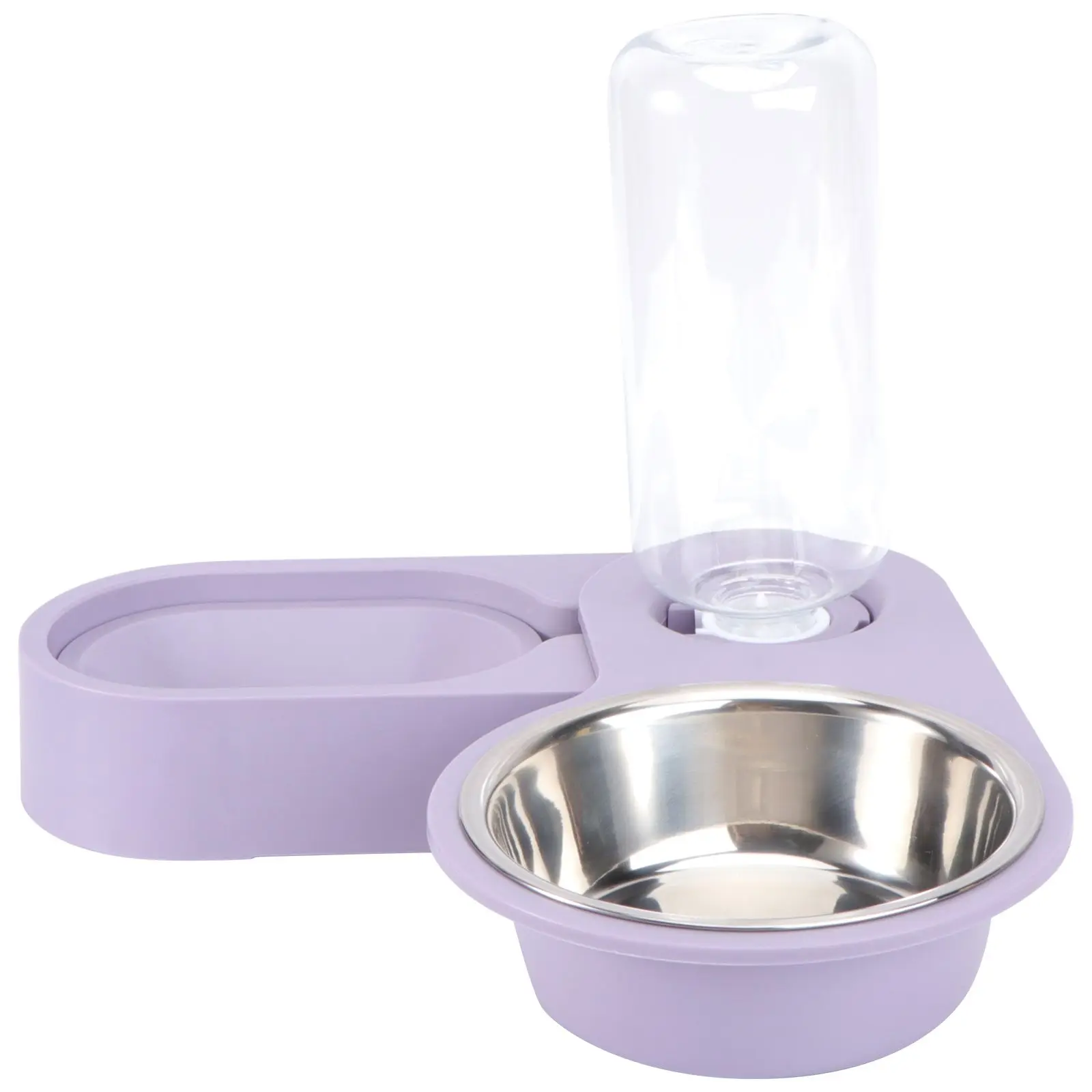 

Automatic Pet Feeder Beautiful Color Rotatable Design Wet Proof Nozzle Visible Water Volume Plastic Stainless Steel Pet Supplies