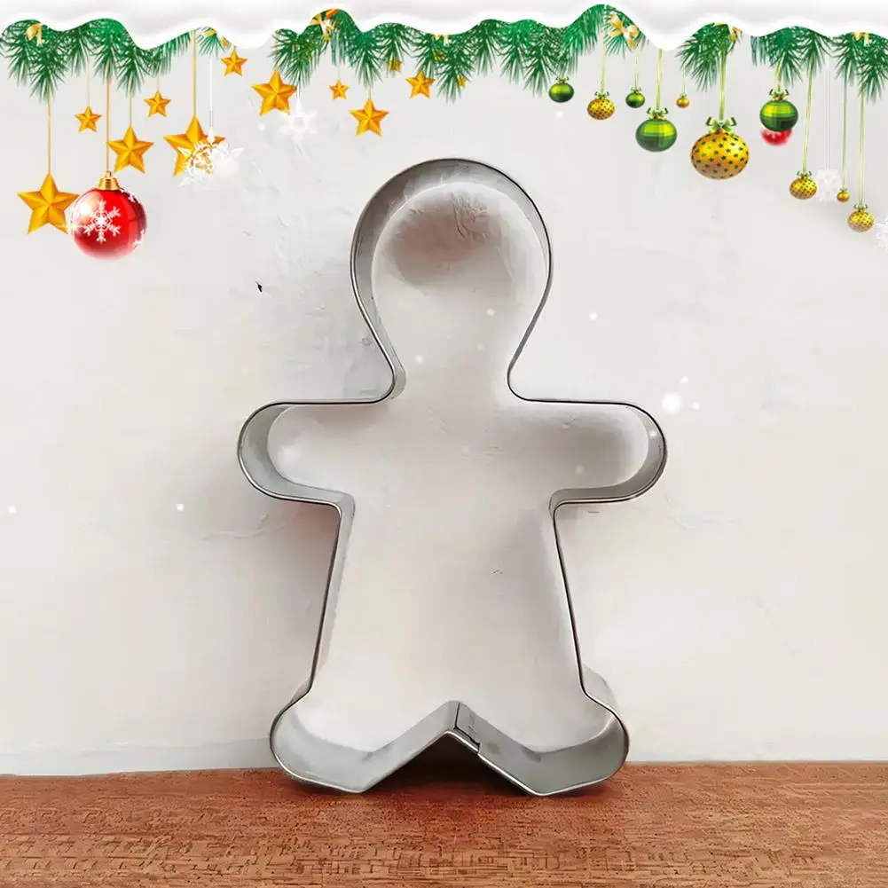 Christmas Cookie Cutter Gingerbread Xmas Tree Mold Christmas Cake Decoration DIY Baking Biscuit Mould Festive Cookie Cutter view 4