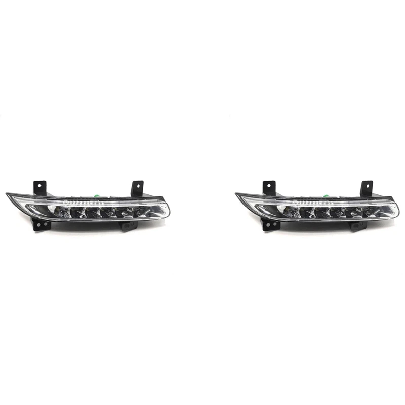 

2X Car Front Left LED DRL Fog Light For Renault Fluence 2014+ Auto Driving Lamp Daytime Running Light Bumper Lamp