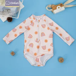 Elinfant manica lunga moda bambino bambini neonate costumi da bagno costumi da bagno Beachwear