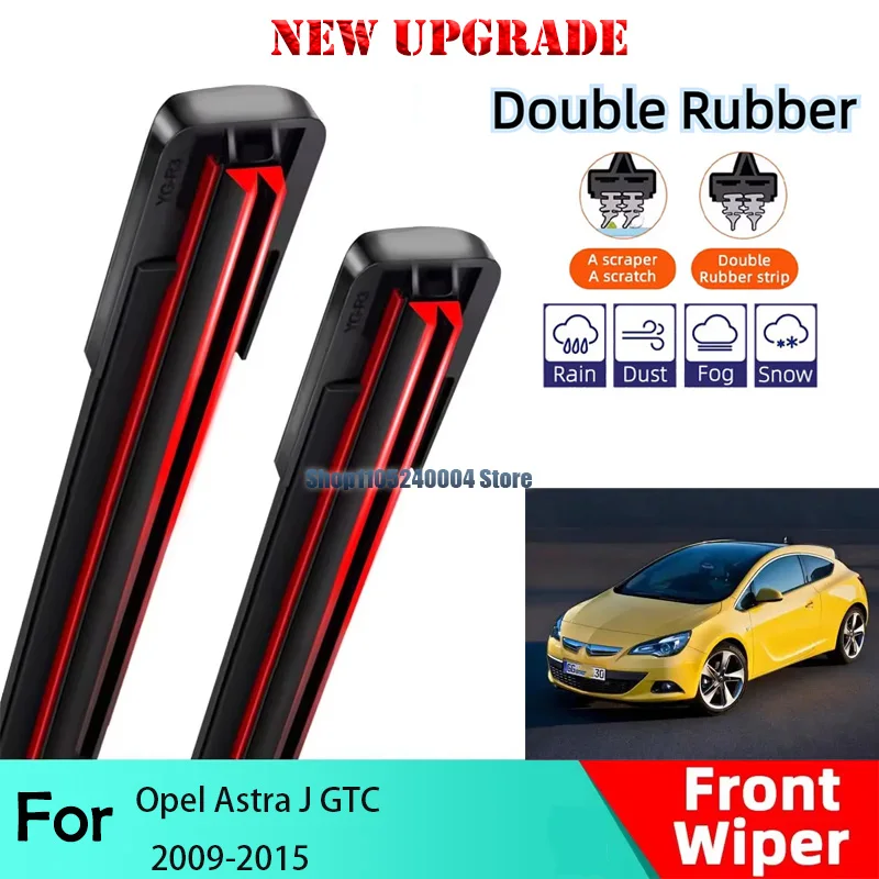 

2PCS Car Wiper For Opel Astra J GTC 2009-2015 Front Wiper Blades Brushes Cutter Auto Accessories 2013 2014 2015 inch 27+25