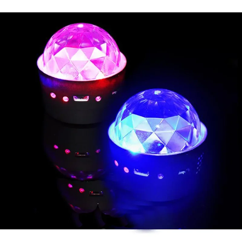 

5V USB Disco Light Ball Voice Controlled LED Bar Stage Lighting Sound Control RGB Sound Activated DJ Projector Car Home Party